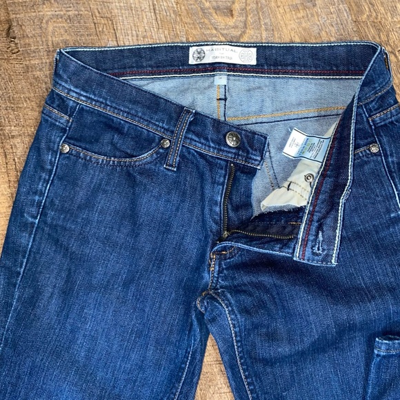 HABITUAL FOR TORY BY TRB DARK WASHED BOOT CUT LOW RISE SEXY JEANS SIZE 26 - Picture 6 of 10